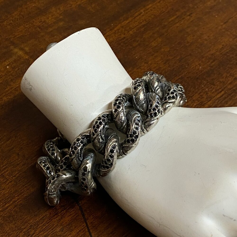 Chunky Silver St. John Chain Bracelet